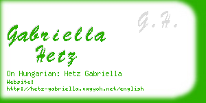 gabriella hetz business card